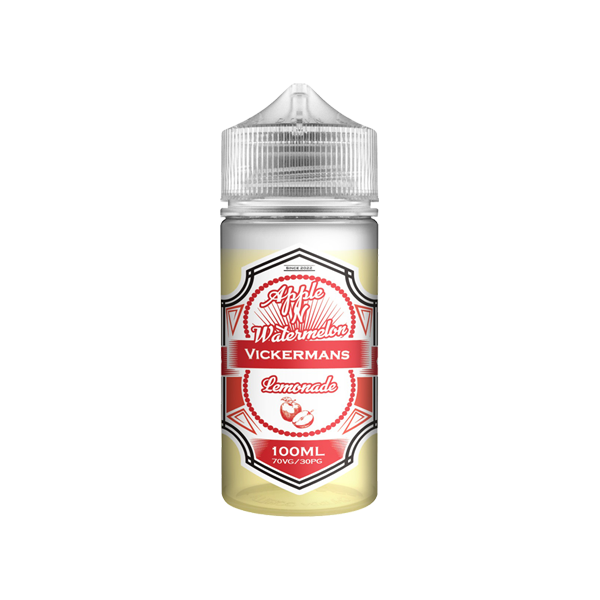 Vickermans Lemonade 100ml Shortfill 0mg (70VG-30PG) - Flavour: Rhubarb Lemonade