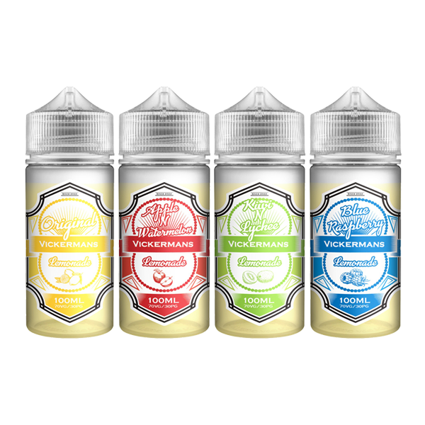 Vickermans Lemonade 100ml Shortfill 0mg (70VG-30PG) - Flavour: Rhubarb Lemonade