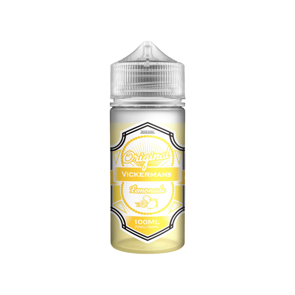 Vickermans Lemonade 100ml Shortfill 0mg (70VG-30PG) - Flavour: Rhubarb Lemonade