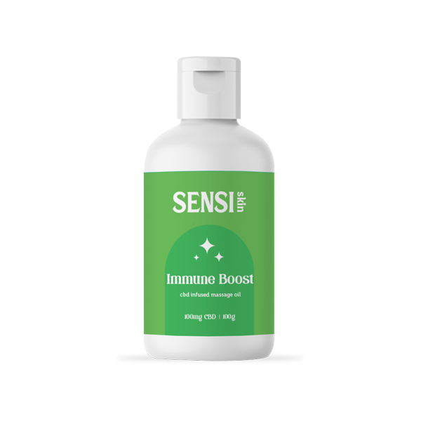 Sensi CBD 100mg CBD Massage Oil - 100ml (BUY 1 GET 1 FREE) - Flavour: Immune Boost