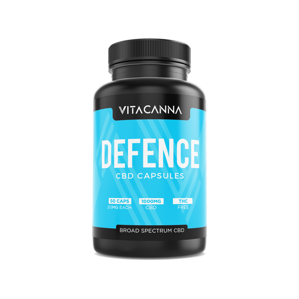 Vitacanna 1000mg Broad Spectrum CBD Vegan Capsules - 50 Caps - Flavour: Clarity