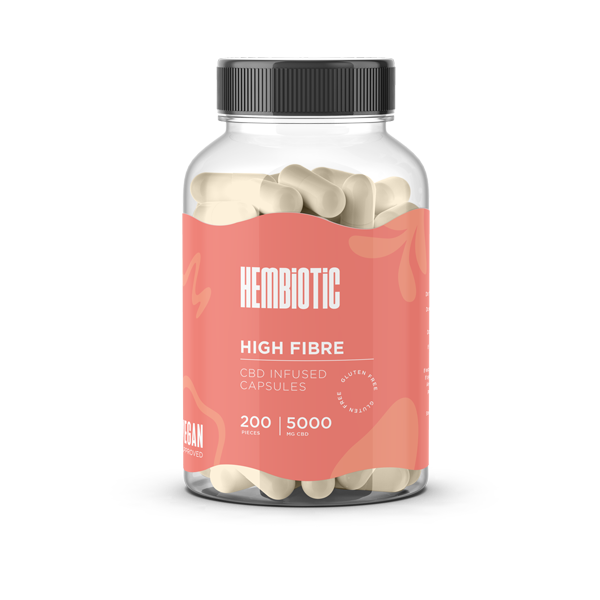 Hembiotic 5000mg Bulk CBD Capsules - 200 Caps - Flavour: Superfood