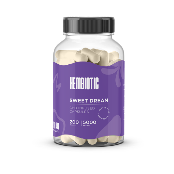 Hembiotic 5000mg Bulk CBD Capsules - 200 Caps - Flavour: Superfood