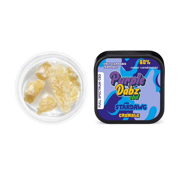 Purple Dank 60% Full Spectrum Crumble - 1.0g (BUY 1 GET 1 FREE) - Flavour: Stardawg