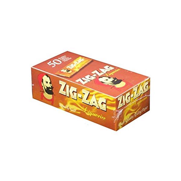 50 Zig-Zag Liquorice Regular Size Rolling Papers - SilverbackCBD
