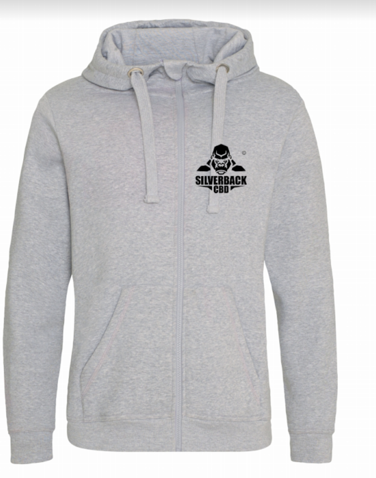 Silverback CBD Apparel Zipped Hoodie - SilverbackCBD