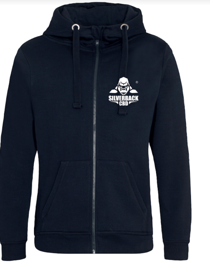 Silverback CBD Apparel Zipped Hoodie - SilverbackCBD