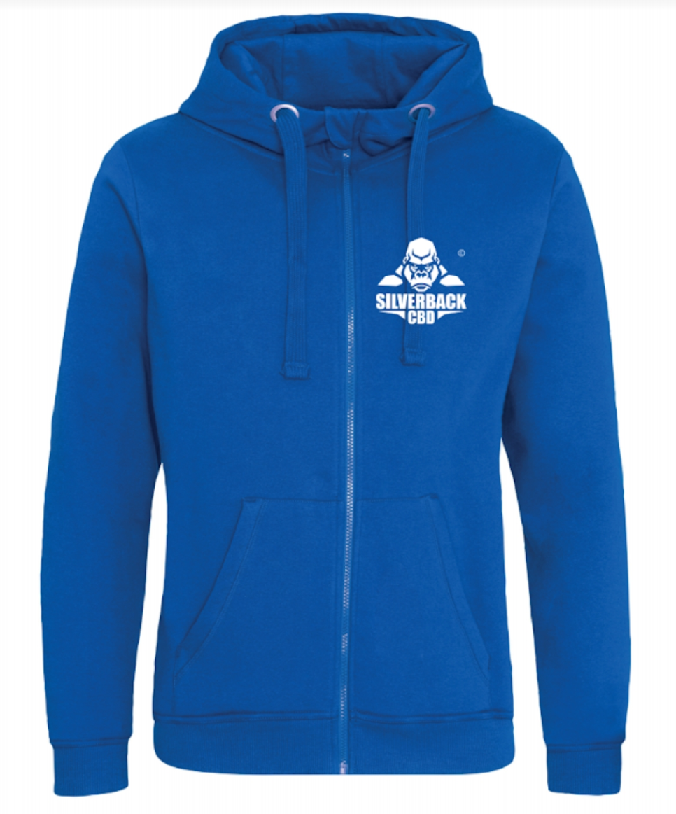 Silverback CBD Apparel Zipped Hoodie - SilverbackCBD