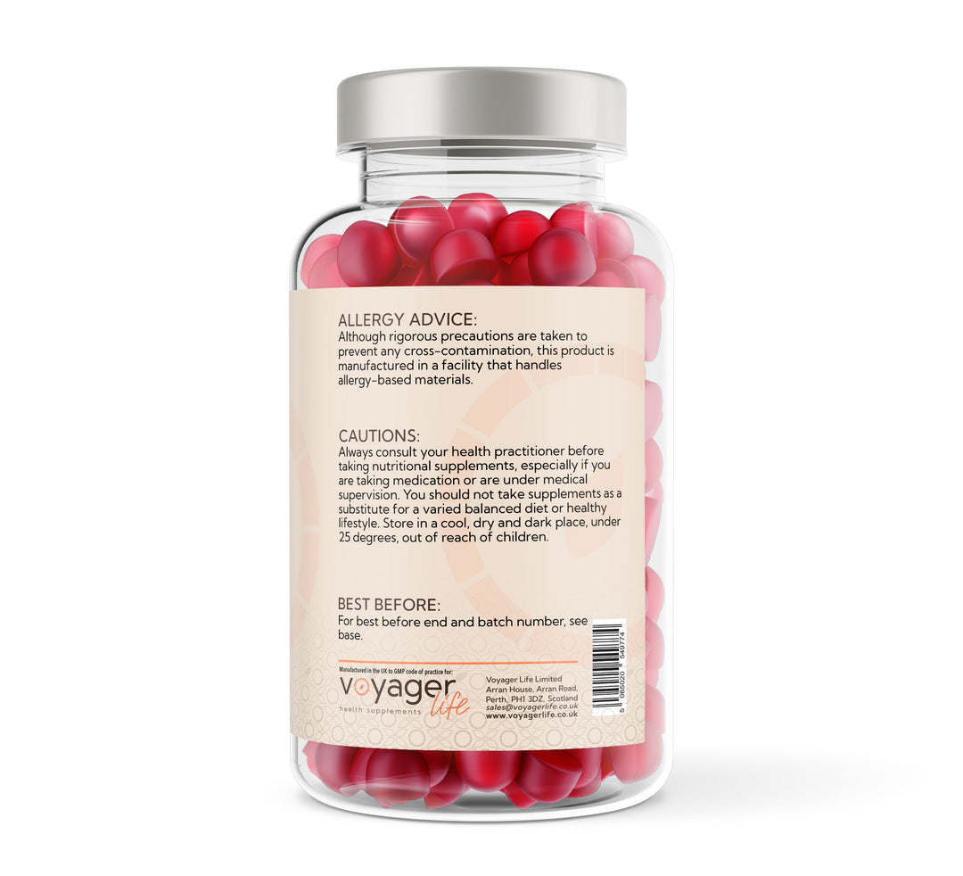Biotin 5000ug - 60 Natural Strawberry Flavour Gummies