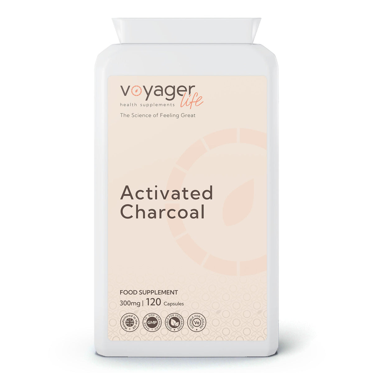 Activated Charcoal 300mg 120 Capsules