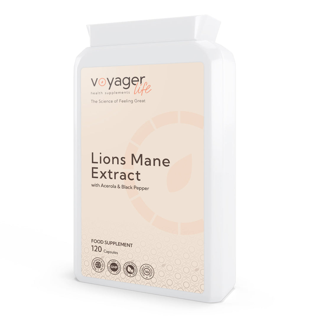 Lions Mane Extract with Acerola & Black Pepper 120 Capsules