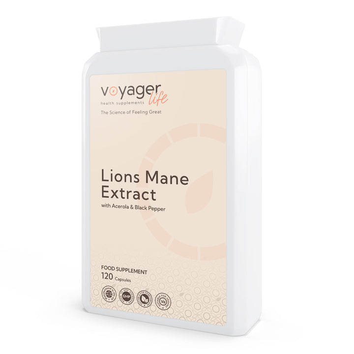 Lions Mane Extract with Acerola & Black Pepper 120 Capsules