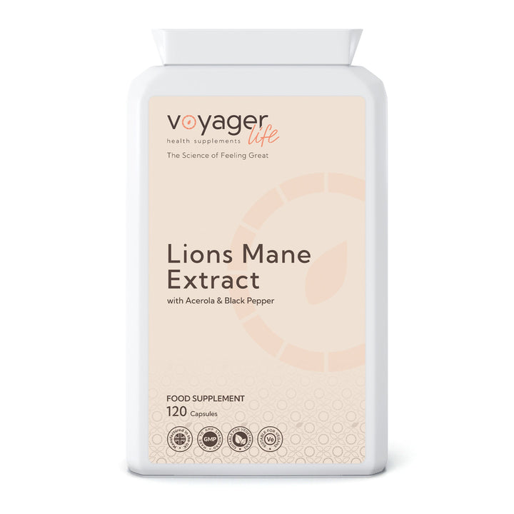 Lions Mane Extract with Acerola & Black Pepper 120 Capsules