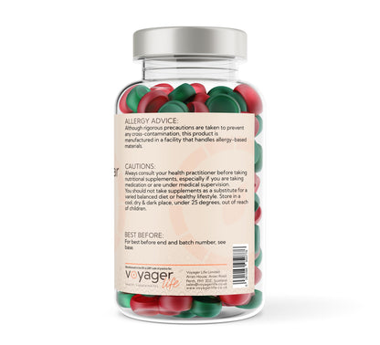 Apple Cider Vinegar & Ginger - 60 Natural Apple Flavour Gummies.