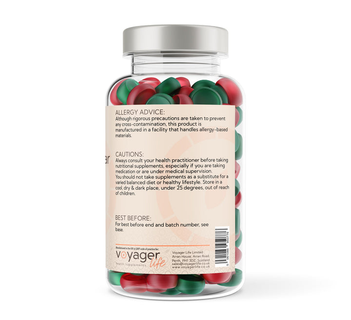 Apple Cider Vinegar & Ginger - 60 Natural Apple Flavour Gummies.