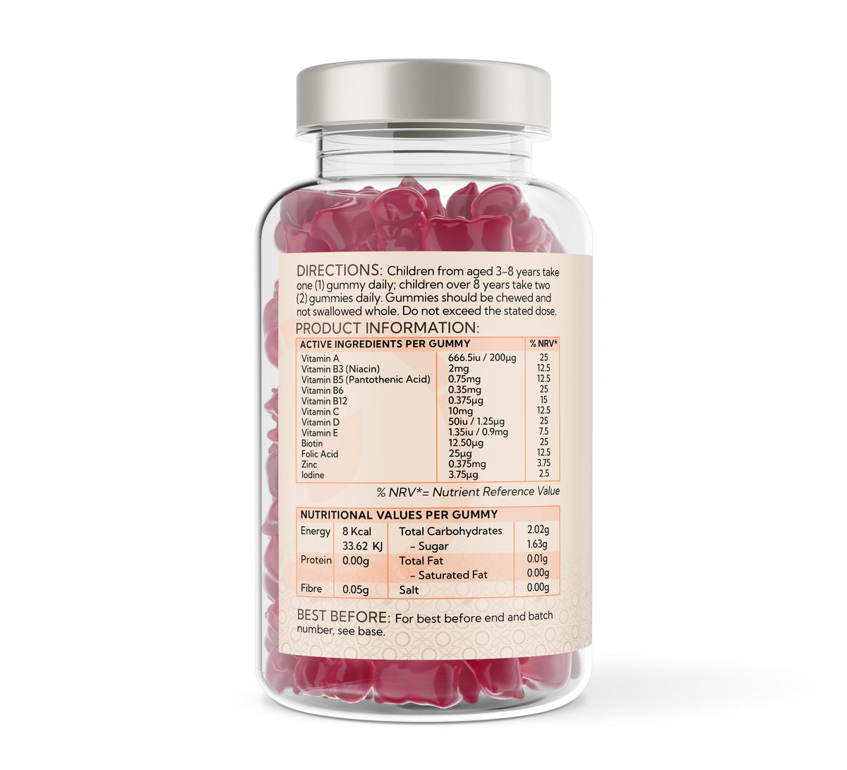 Multivitamins and Minerals for Children 150 Berry Flavoured Gummies
