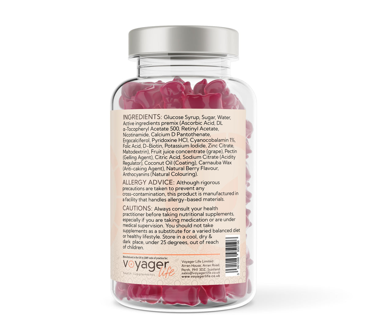 Multivitamins and Minerals for Children 150 Berry Flavoured Gummies
