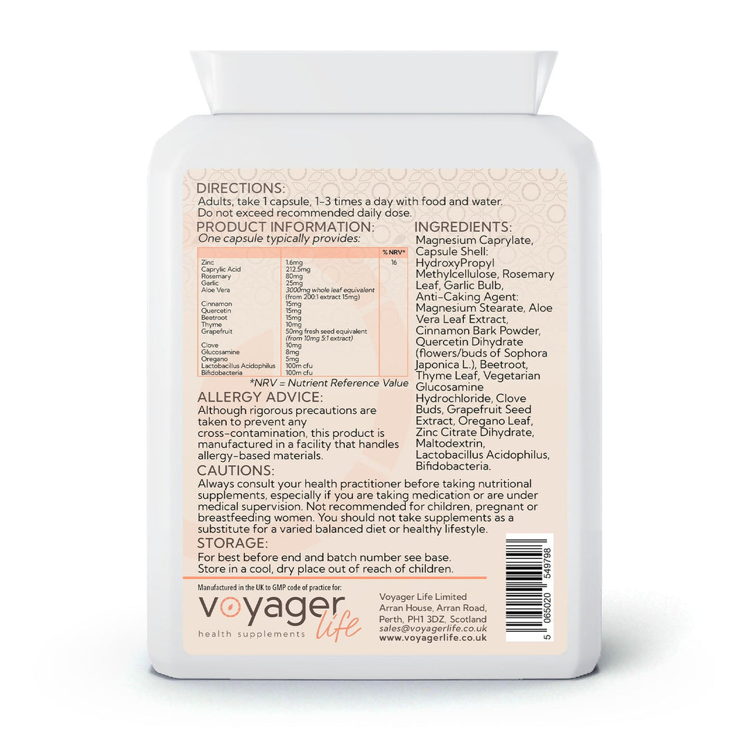 Caprylic Candida Support Complex for Women 60 Capsules