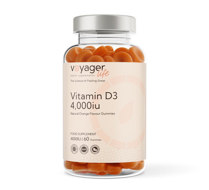 Vitamin D3 4000iu - 60 Natural Orange Flavour Gummies