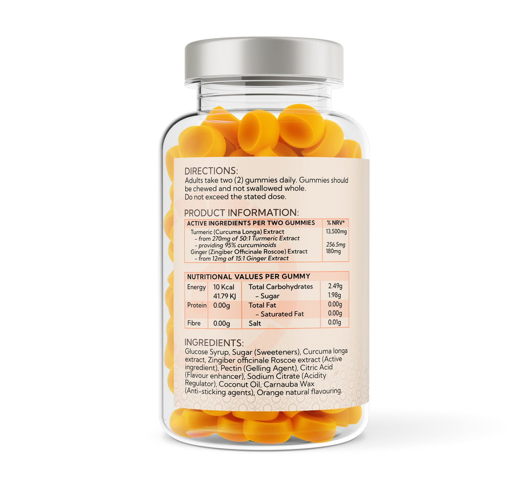 Turmeric & Ginger - 120 Orange Flavour Gummies