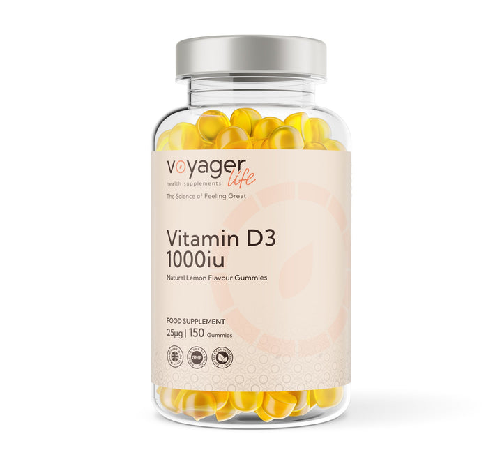 Vitamin D3 1,000iu 150 Lemon Flavour Gummies