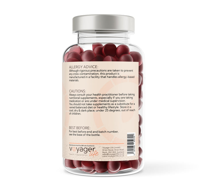 Ashwagandha 600mg - 150 Natural Raspberry Flavour Gummies