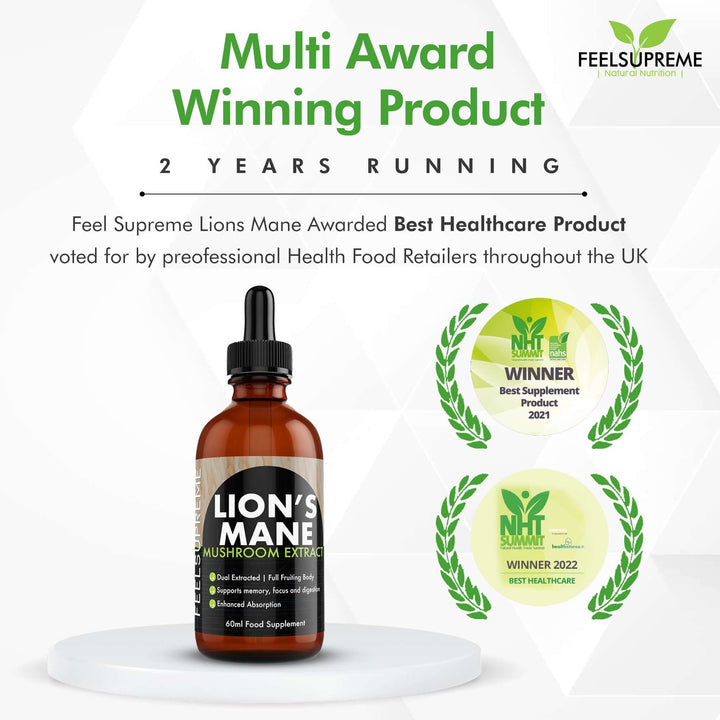 Feel Supreme - Lion's Mane Mushroom Extract (60ml Liquid Tincture)