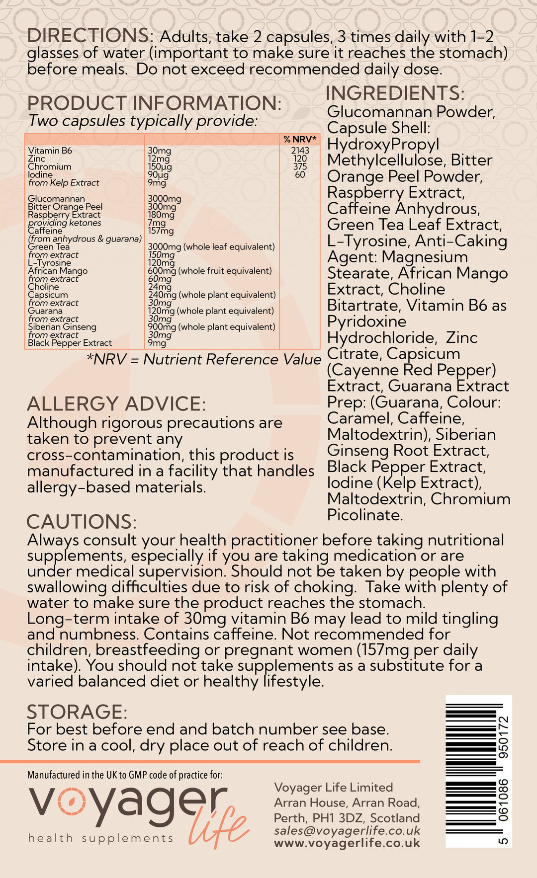 Meta Support Complex with Glucomannan 90 Capsules