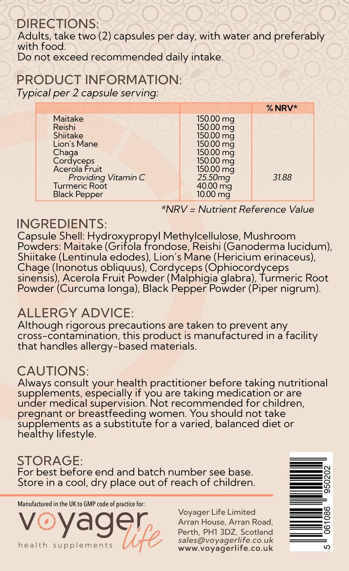 Mushroom Complex 120 Capsules