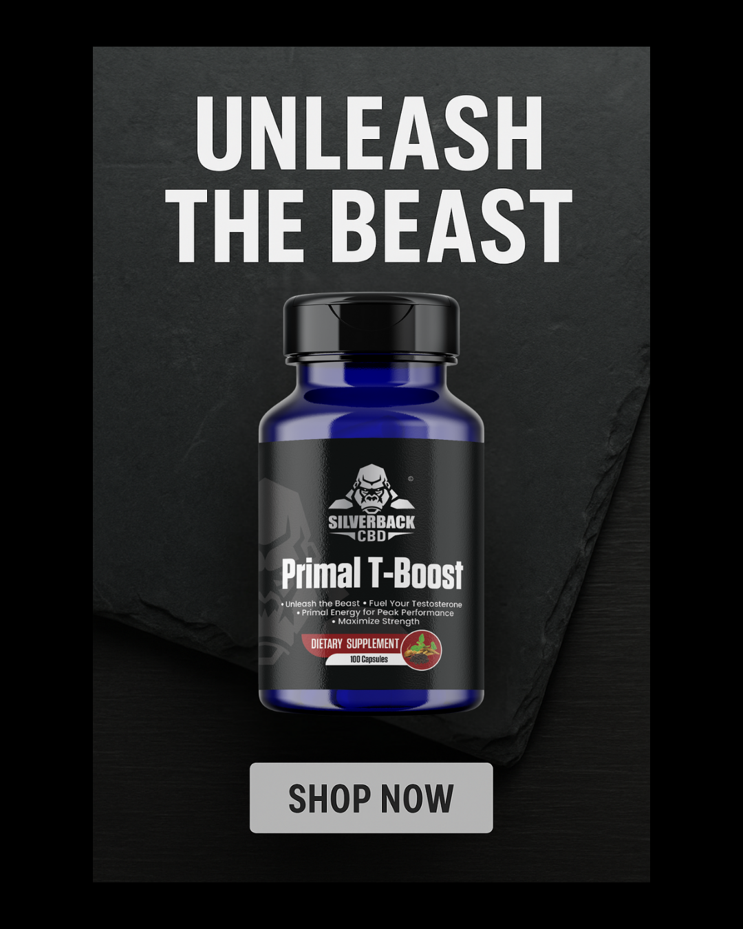 Silverback Men’s Daily Vitality Capsules (T-Boost Formula)