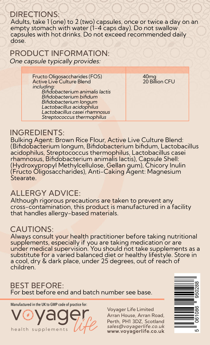 Probiotic Complex 20 Billion CFU 120 Capsules