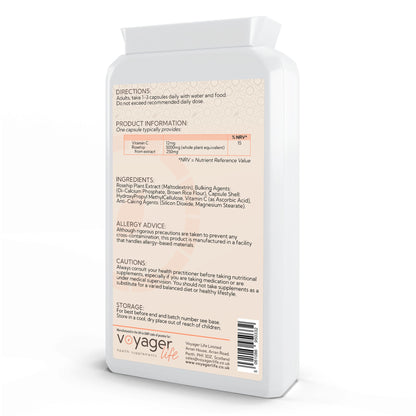 Rosehip Extract 5000mg & Vitamin C 120 Capsules