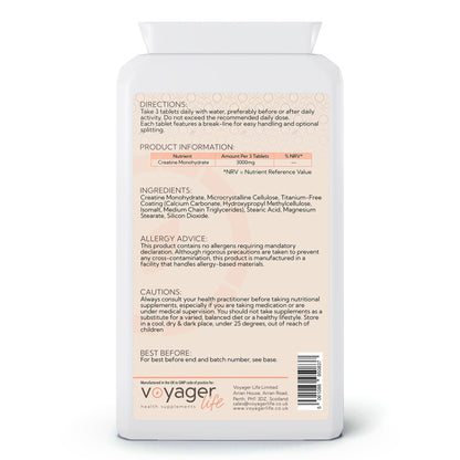 Creatine Monohydrate 1000mg 90 Tablets
