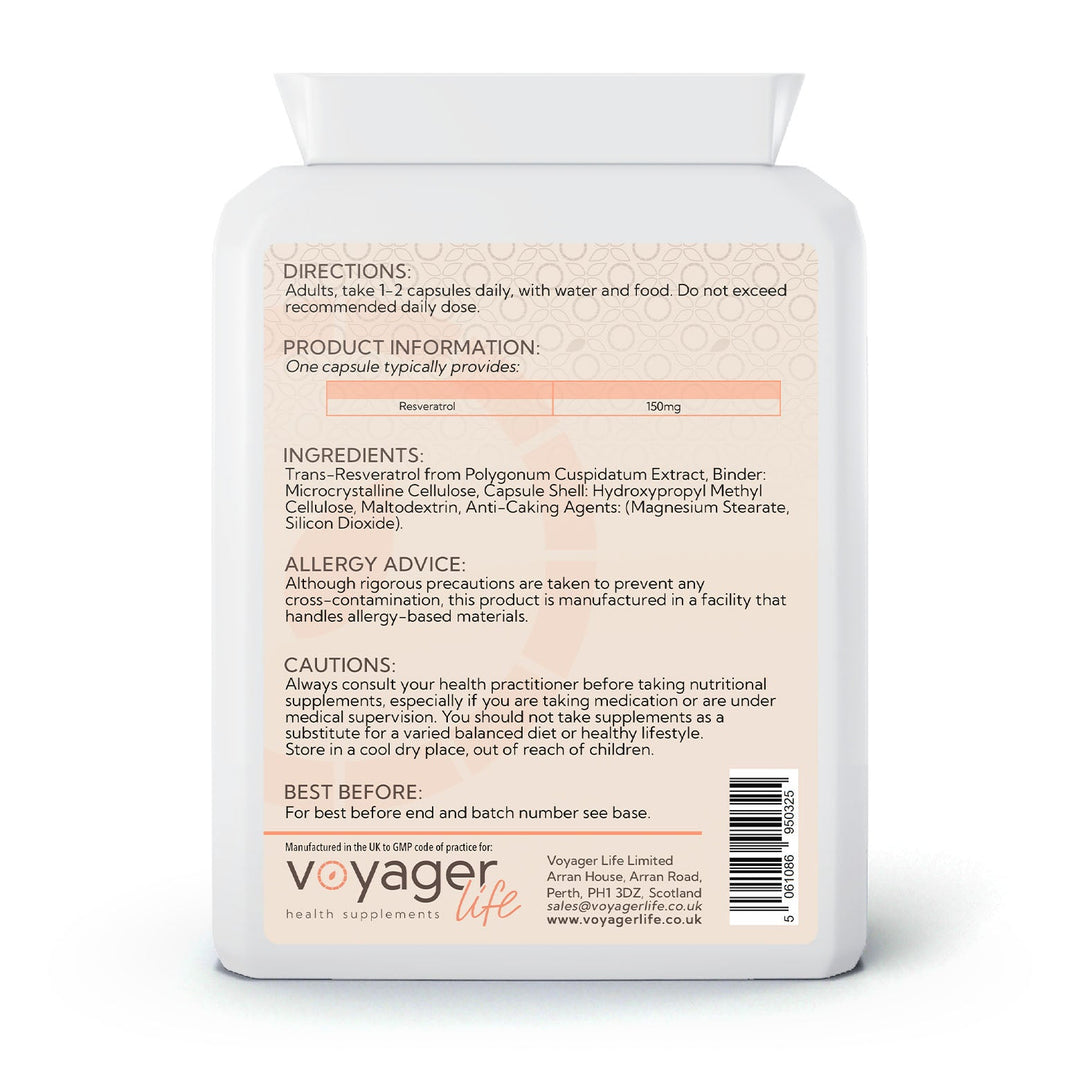 Resveratrol 150mg 90 Capsules