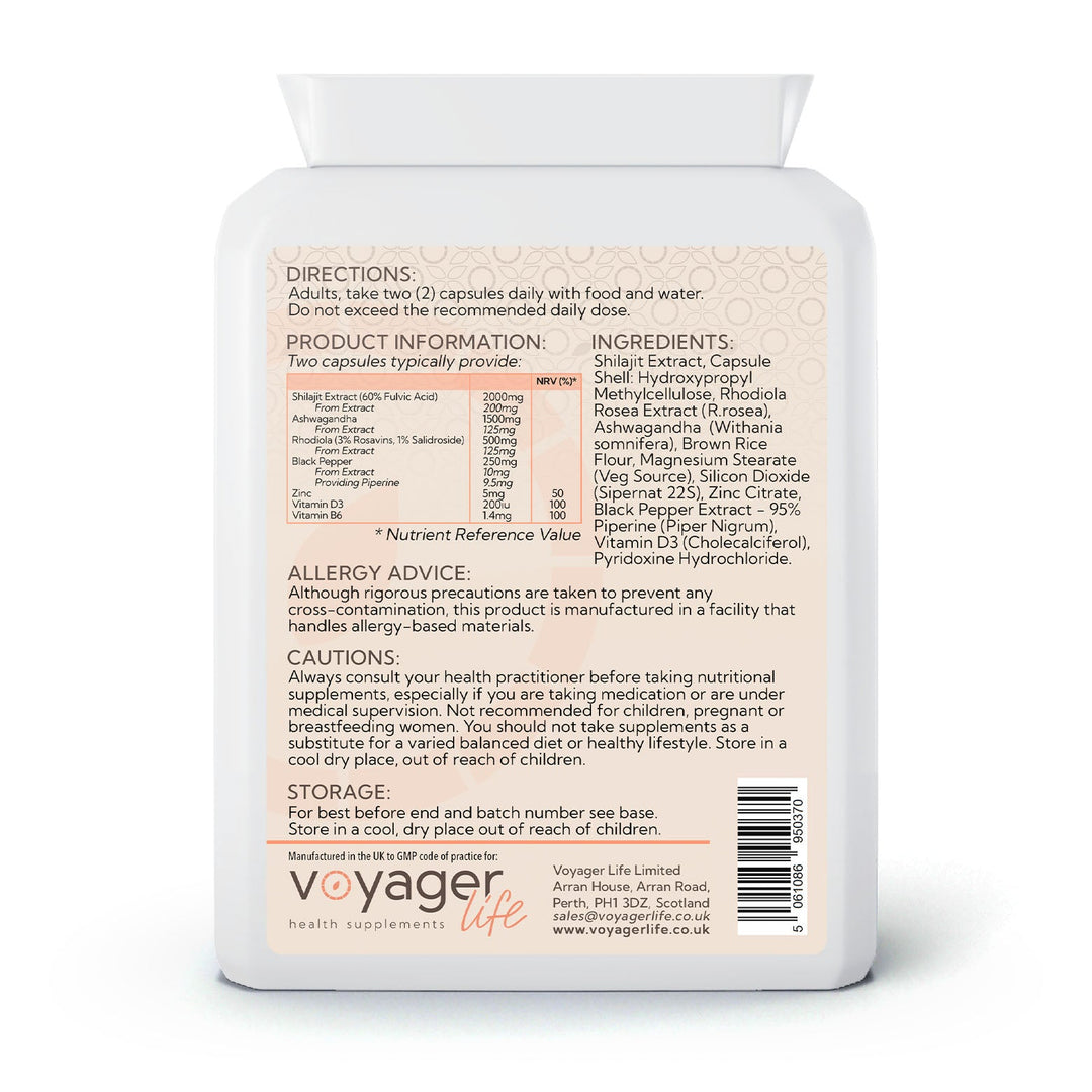 Shilajit Adaptogen Complex 90 Capsules