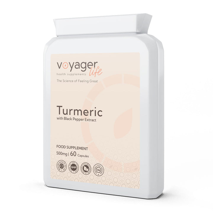 Turmeric 500mg with Black Pepper Extract 95% curcuminoids 60 Capsules