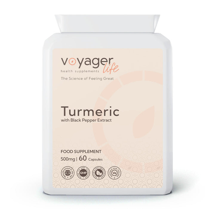 Turmeric 500mg with Black Pepper Extract 95% curcuminoids 60 Capsules