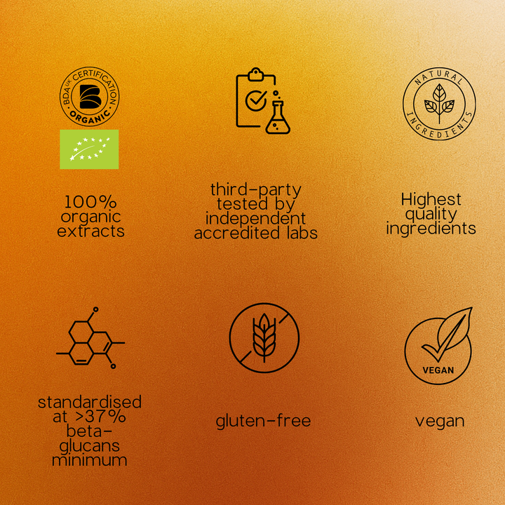 Organic Lion's Mane - Focus, Memory & Clarity - Capsules or Powder