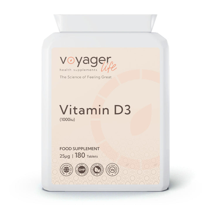 Vegan Vitamin D3 25ug (1,000iu) 180 Tablets