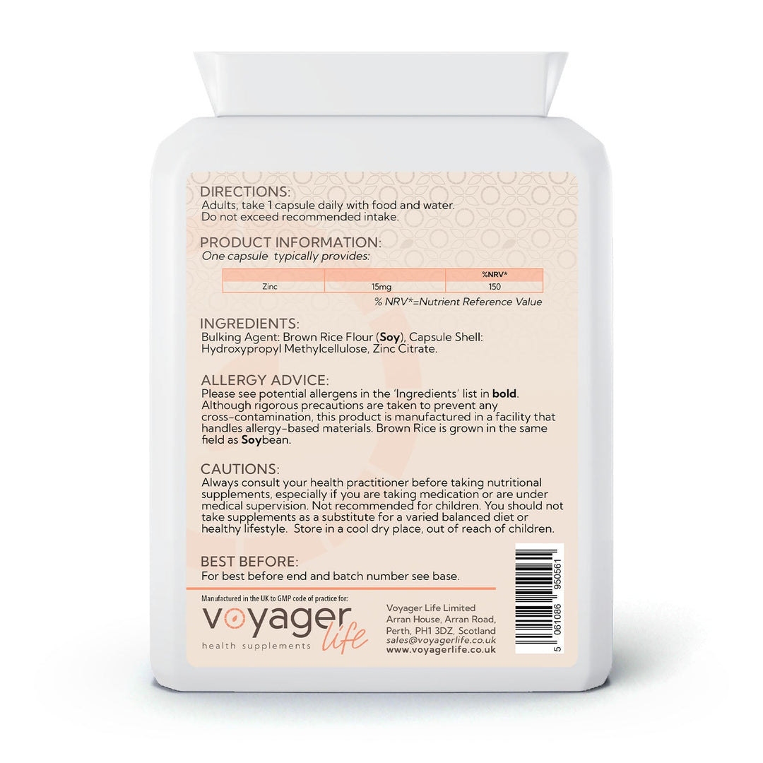 Zinc 15mg 120 Capsules