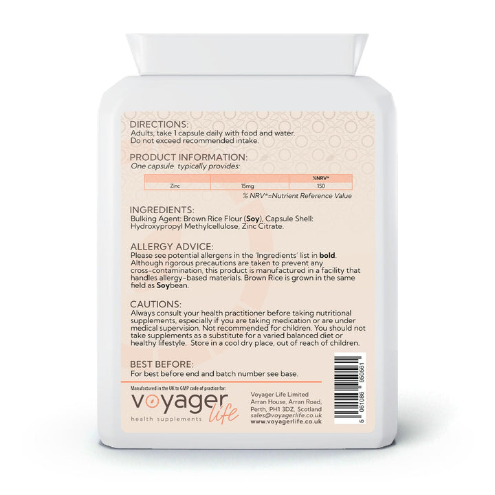 Zinc 15mg 120 Capsules