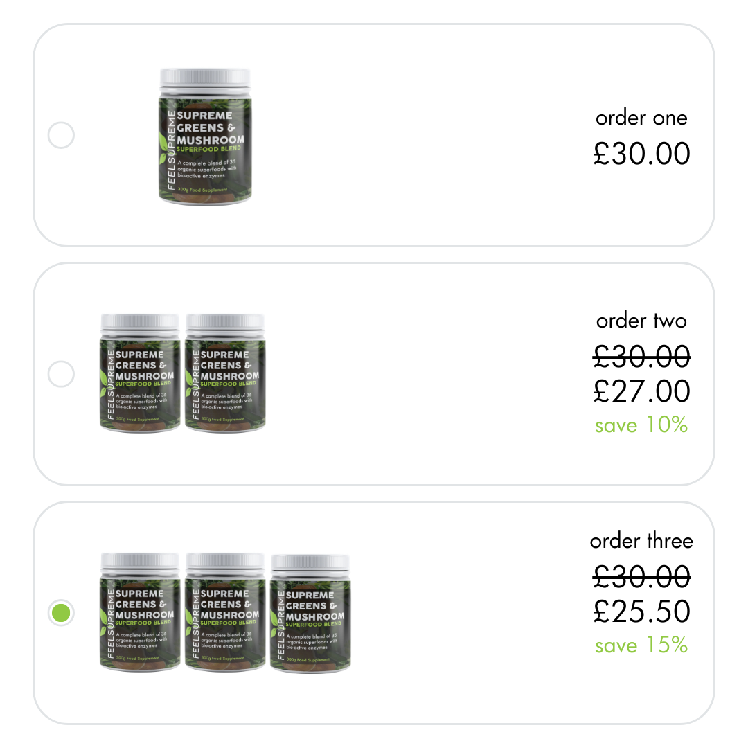 Feel Supreme - Supreme Greens And Mushroom Superfood Blend