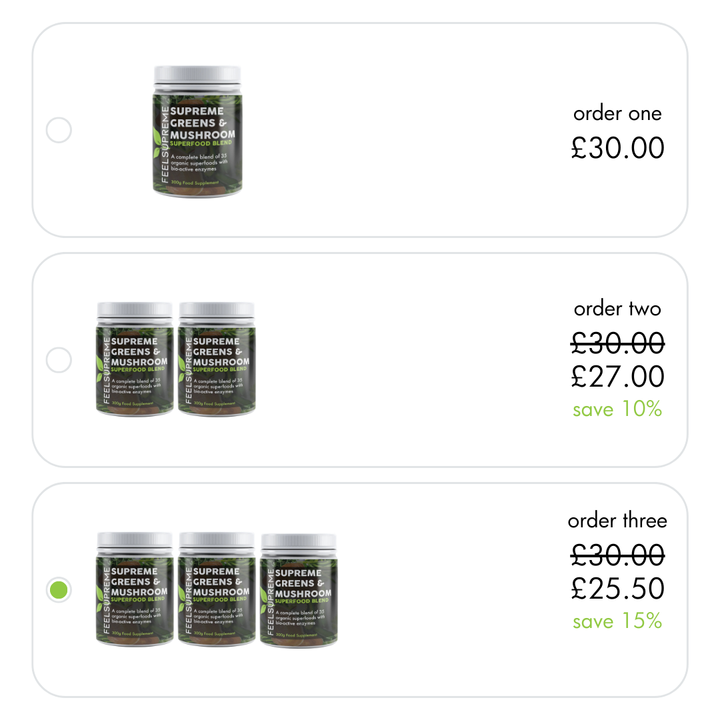 Feel Supreme - Supreme Greens And Mushroom Superfood Blend