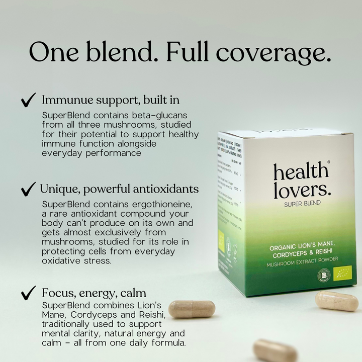 Organic SuperBlend - Immunity & Vitality - Capsules & Powder