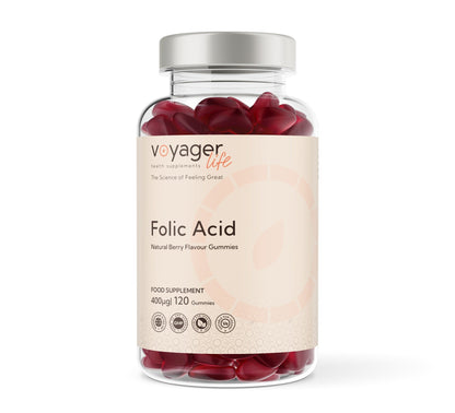 Folic Acid 400μg - 60 Natural Berry Flavour Gummies