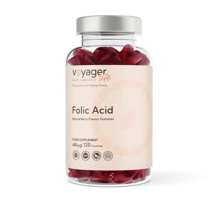 Folic Acid 400μg - 60 Natural Berry Flavour Gummies