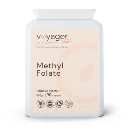 Methyl Folate Quatrefolic 600ug 90 Capsules
