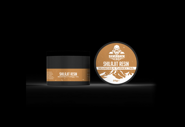 Silverback CBD Seamoss & Turkey Tail Infused Shilajit Resin 25g