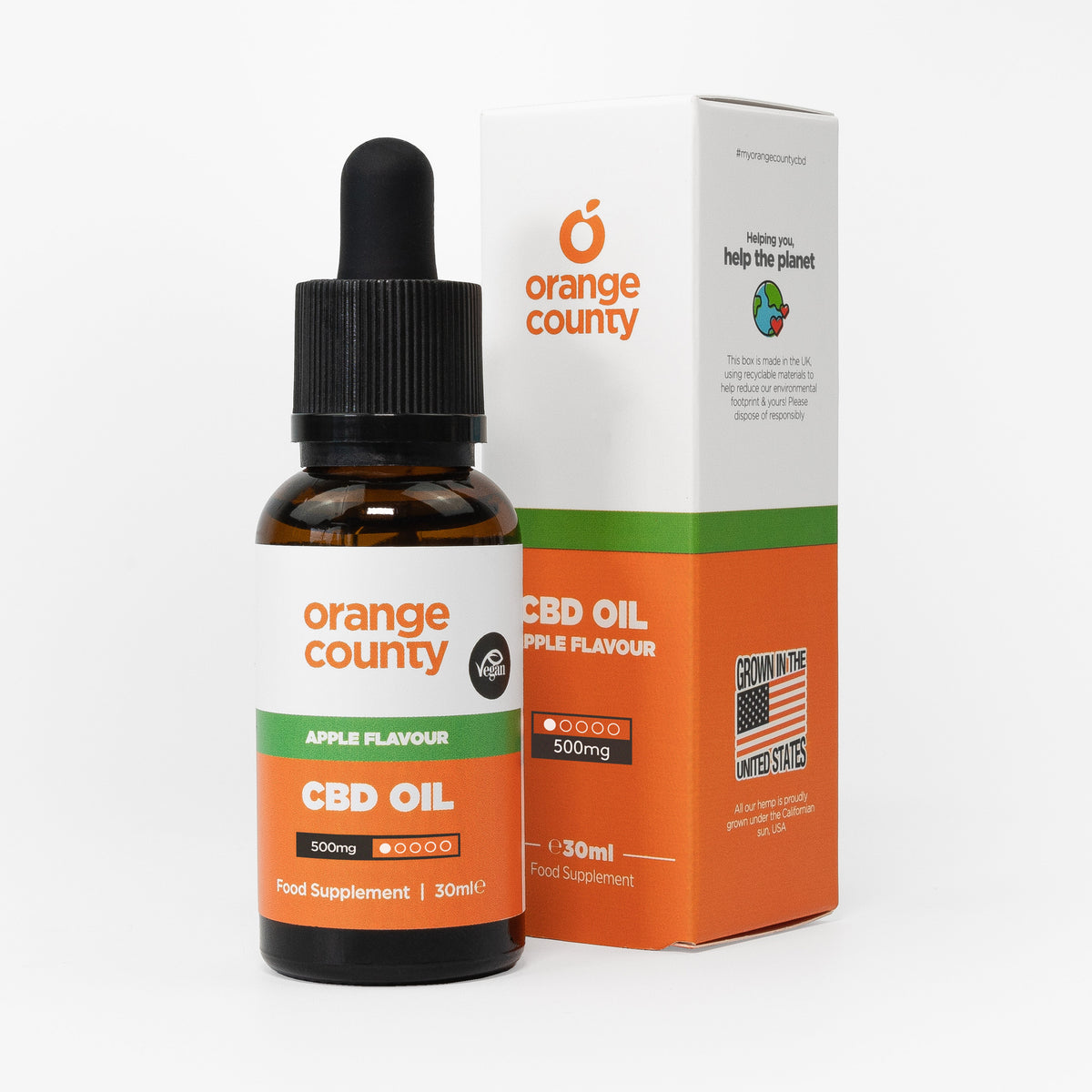 Orange County CBD - Apple CBD Oil (30ml)
