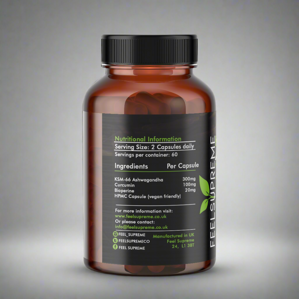 Feel Supreme - Ashwagandha KSM66 With Curcumin